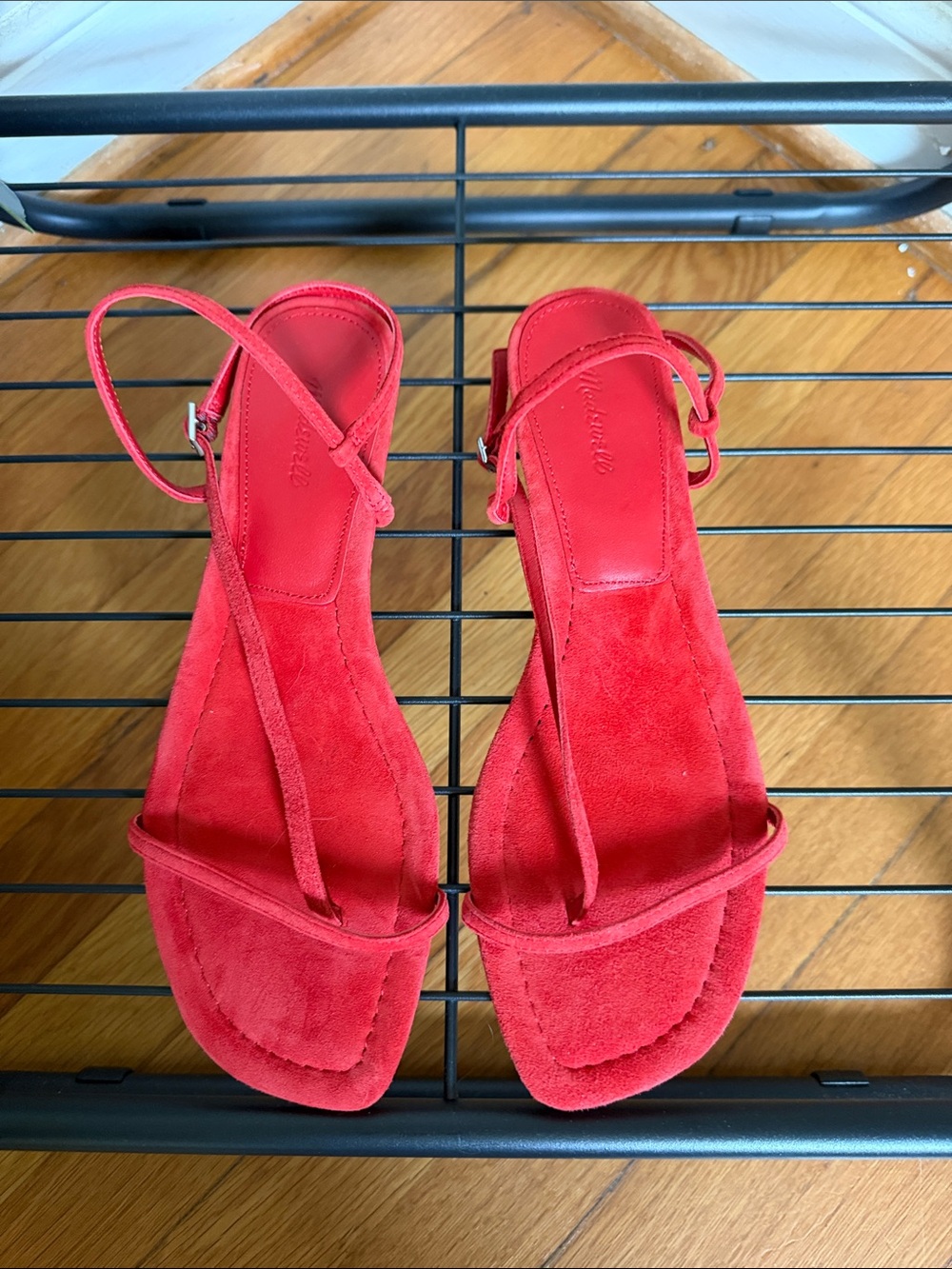Madewell The Maycie Asymmetric T-Strap Sandal